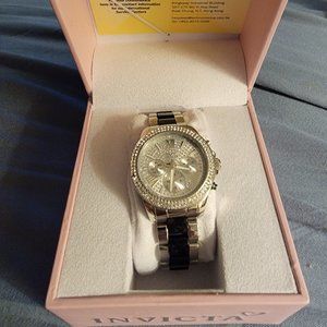 INVICTA Angel Multi-Function Silver Crystal-set Ladies Watch
